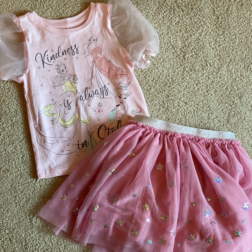 Disney Princess 4T matching set